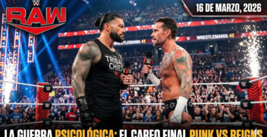 Resultados WWE Raw 16 de marzo de 2026 en español 3 Resultados WWE Raw 16 de marzo del 2026 Promo Roman Reigns y Cm Punk Real Glass Netflix