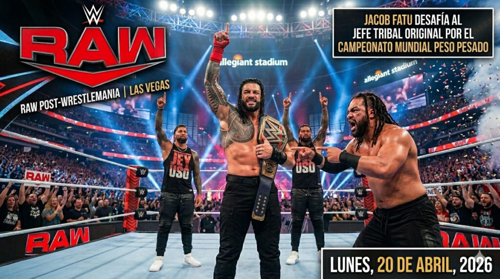 Repeticion WWE Raw 20 de abril del 2026