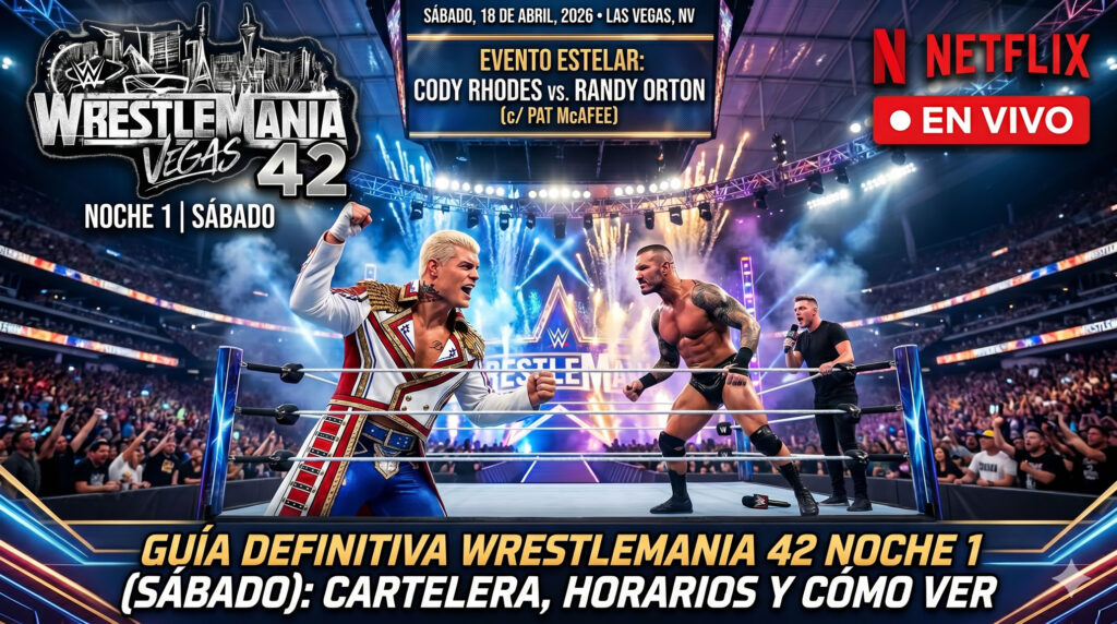 wwe wrestlemania 42 noche 1 sabado en vivo