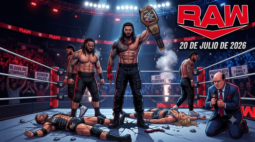 Resultados WWE Raw 20 de julio de 2026 1 Repeticion Raw 20 de julio