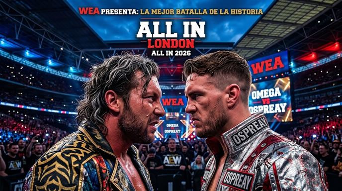 Kenny Omega vs Will Ospreay en Aew All In 2026