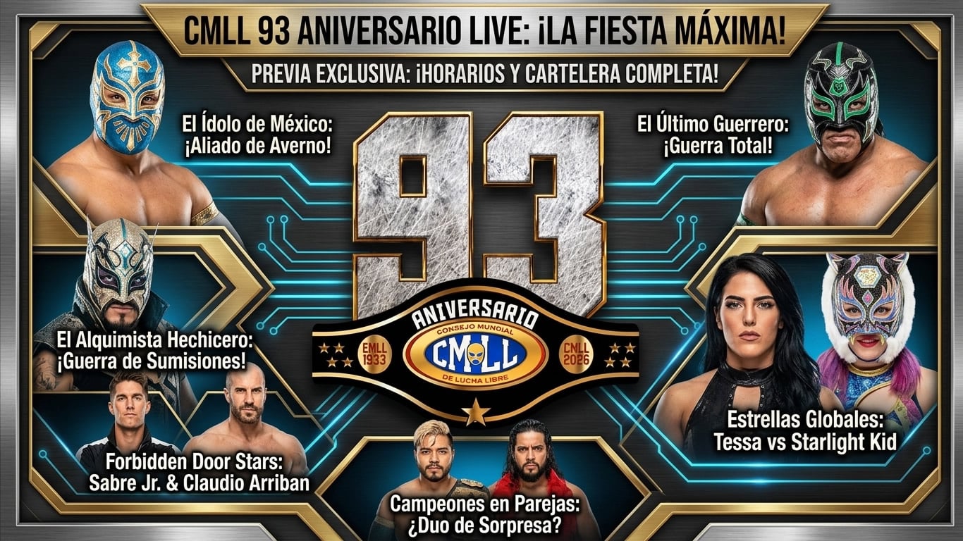 Cara a Cara Andrade el Idolo vs Volador Jr CMLL 93 Aniversario