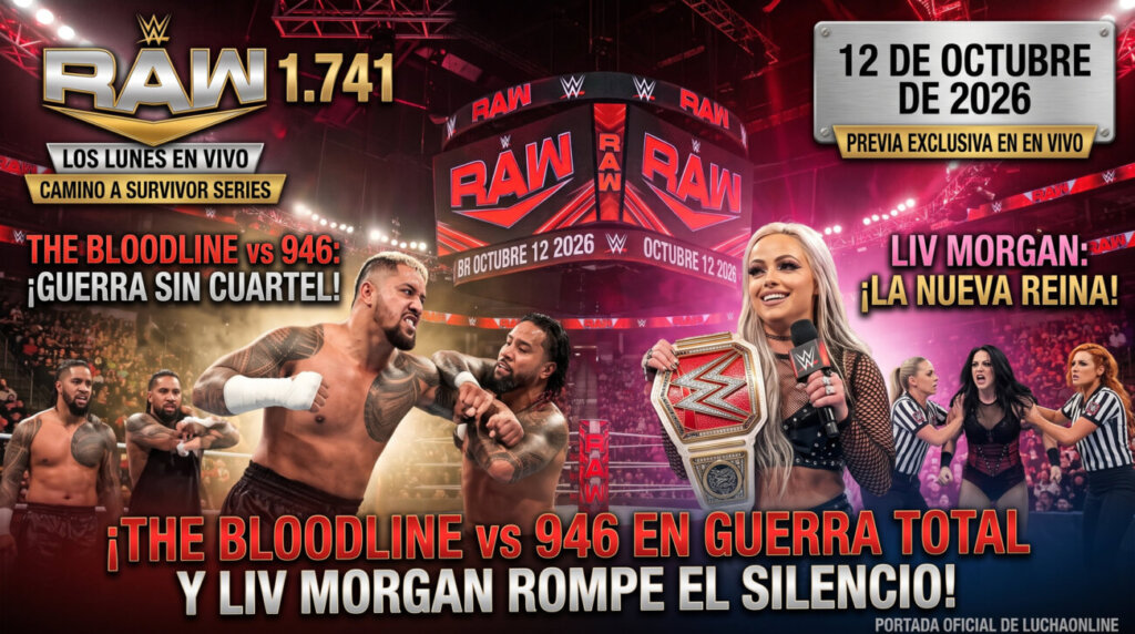 WWE Raw 12 de octubre de 2026 en vivo raw 12 de octubre